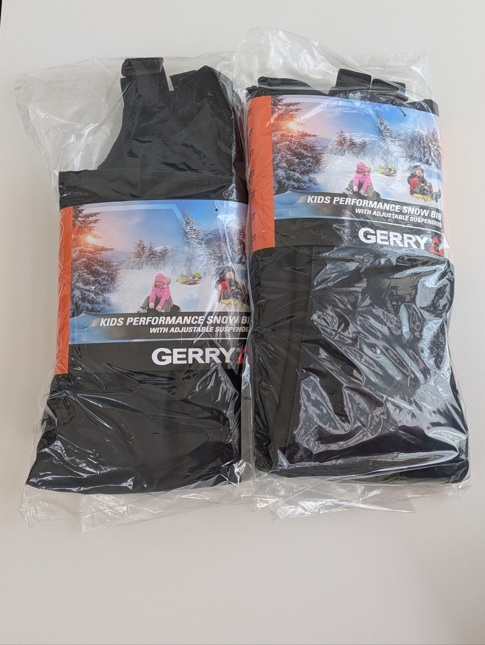 Gerry Kids Performance Snow Bib With Adjustable Suspenders Black 2T - Set Of 2